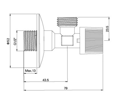 AG501 วาล์วทองเหลือง MXM 3