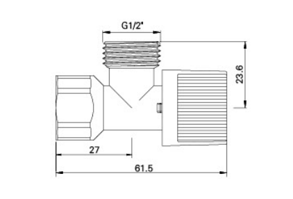 AG505 BRASS ANGLE AGACIRO, FXM 1