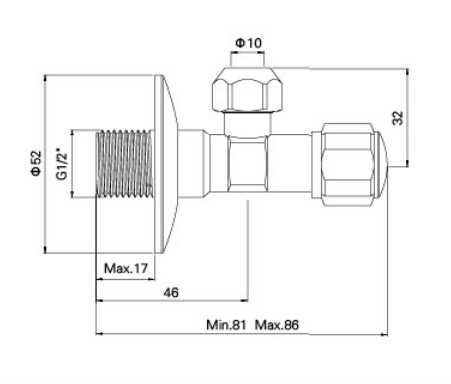 I-AG606 I-VALVE YEBHASI YEBHASI, I-COMPRESSION OUTLET, MULTI JIKE 1