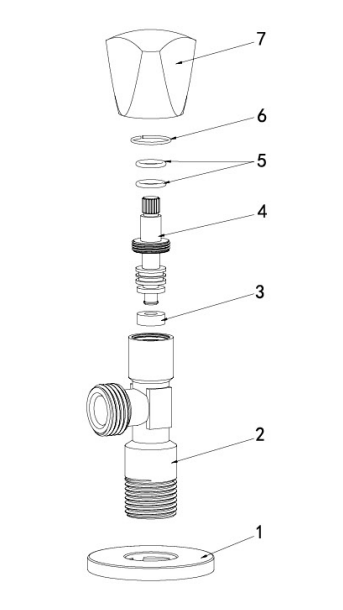 AG620 ब्रास एङ्गल भल्भ, MXM, मल्टि टर्न 2