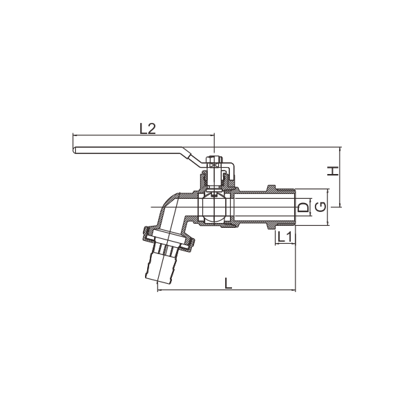 BB004-D KUNINGAN BIBCOCK