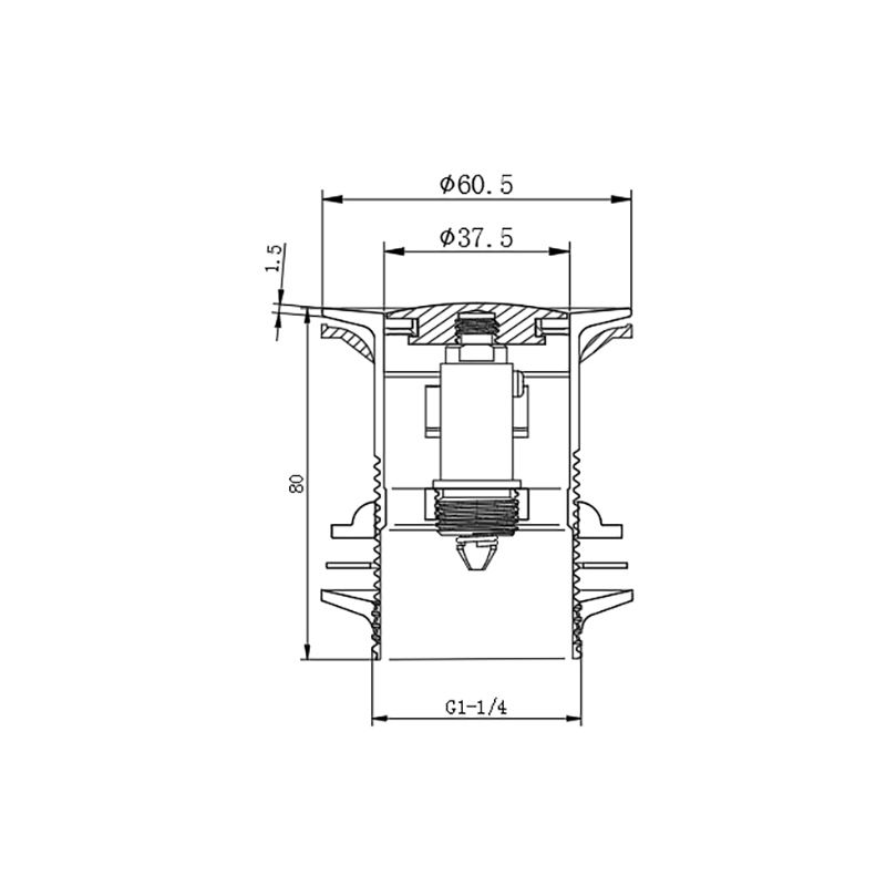 Desagüe de lavabo de acero inoxidable para baño de estilo simple europeo BD102-D 1