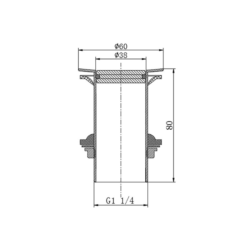 BD104-D Desagüe de lavabo de aceiro inoxidable para baño de estilo europeo de moda con tapón giratorio superior 1