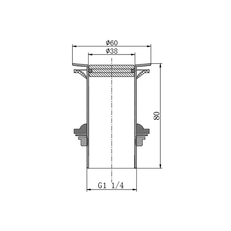 BD104-D Stoidhle Fasan Eòrpach Seòmar-ionnlaid Drain Basin Stàilinn le Plug Swivel Flip Top 1