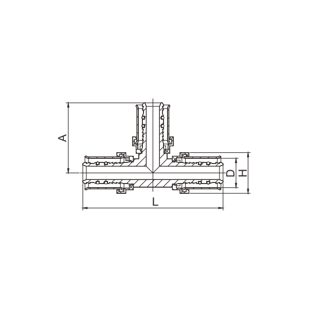 BF309-D MESENI PRESS TEE FITING