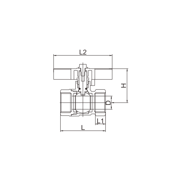 BV510-D VÁLVULA DE BOLA DE LATÓN HEMBRA X HEMBRA PN25