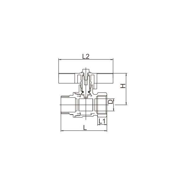 BV511-D பிராஸ் பால் வால்வு பெண் X ஆண் PN25