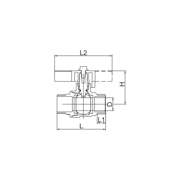 BV512-D BRASS BALL VALVE MALE X MALE PN25