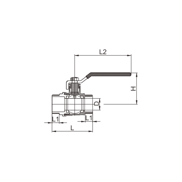 BV515-D BRASS BALL VALVE MALE X MALE PN30