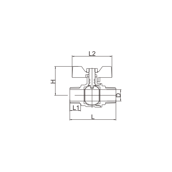 BV530-D BRASS BALL VALVE MALE X MALE PN40