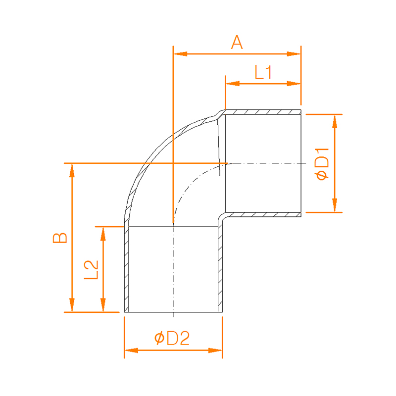 CP607 COPPER END FEED 90 DEGREE STREET ELBOW 1