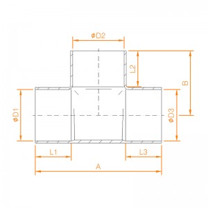 CP611 COPPER END FEED MITOVY TEE 1