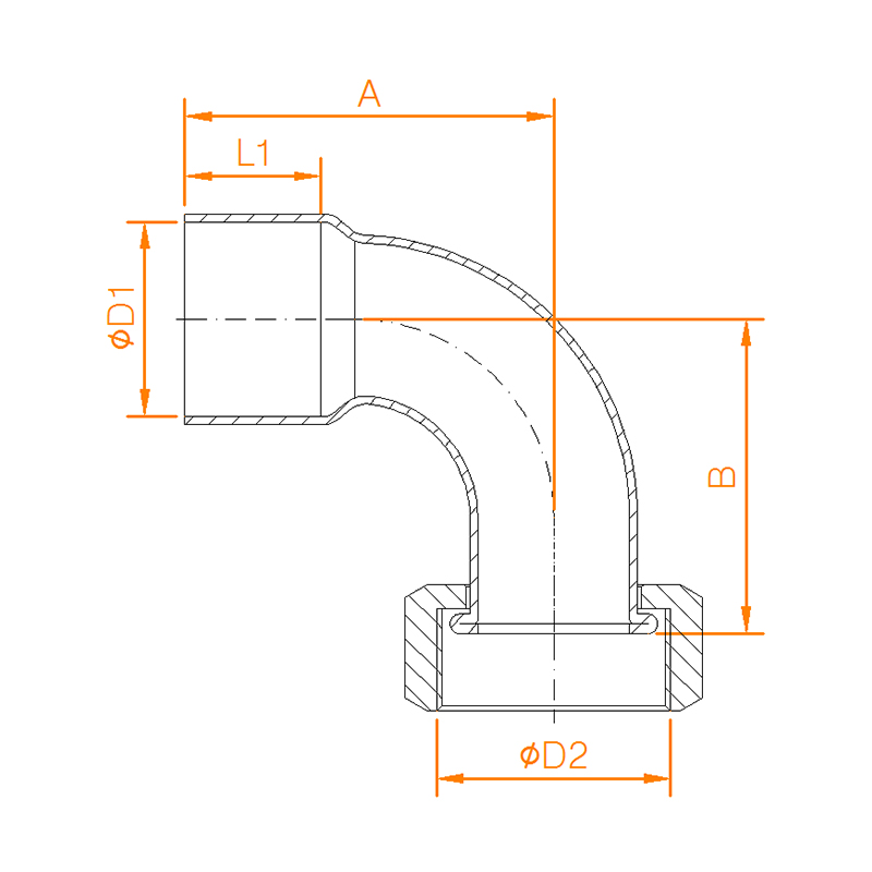 CP618 COPPPER END FEED BENT TAP CONNECTOR (FLAT NECK) 1