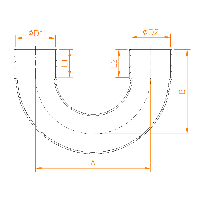 CP623 COPPER END FEED 180 DEGREE RETURN BEND 3