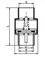 CV003-D BRASS orisun omi Ṣayẹwo àtọwọdá solder dopin