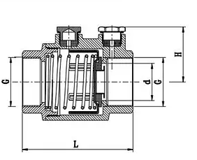 CV008-D BRASS SPRING CHECK VALVE DRAIN-OFF