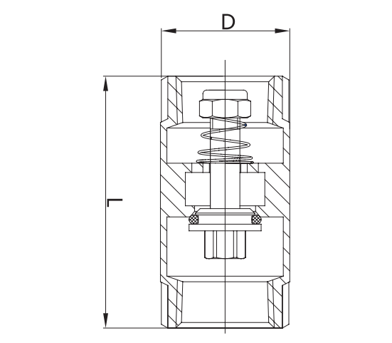 CV009-D BRASS Spring VALVE ကို စစ်ဆေးပါ။