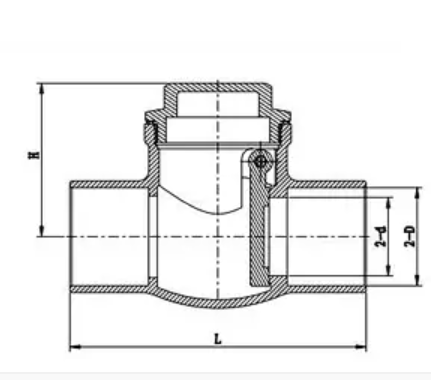 CV202-D GEMEENING SWING CHECK VALVE SOLDER ENDS