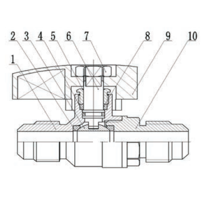 GSV003-D BRASS GAS BALL VALVE FLARE X FLARE