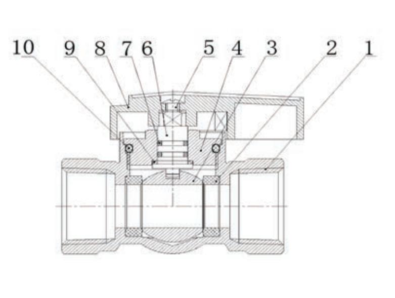 GSV006-D BRASS GAS BALL VALVE FEMALE X FEMALE