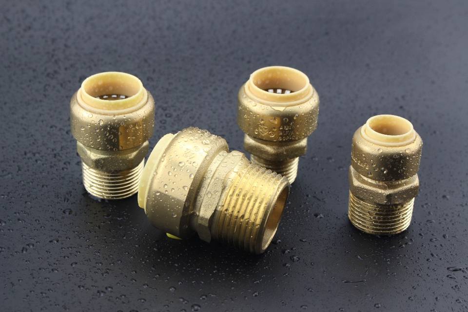 PPF004-1 BRASS PUSH FIT MALE COUPLING