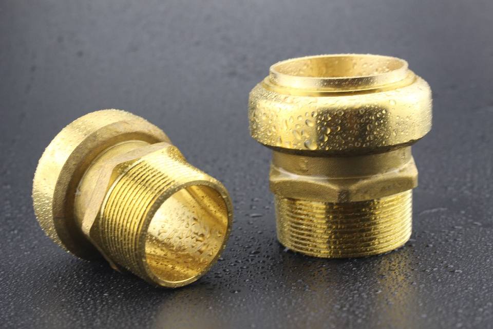 PPF004-2 BRASS PUSH FIT MALE COUPLING |