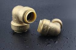 PPF006-1 BRASS PUSH FIT 90 küünarnukk