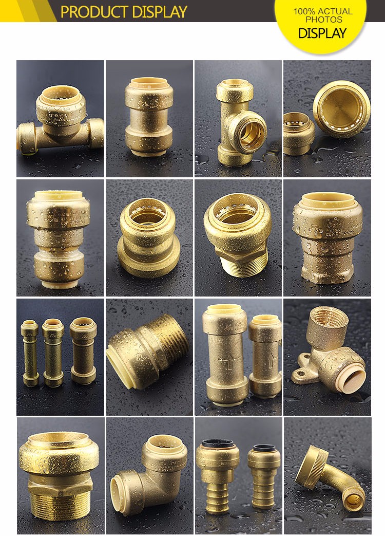 BRASS PUSH FIT FITTINGS