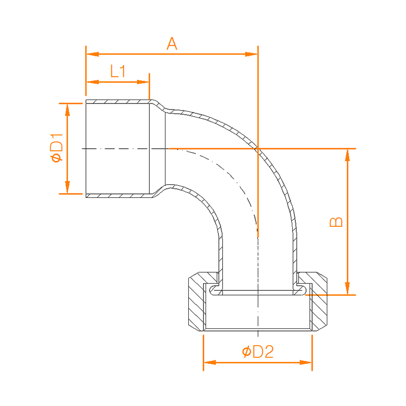 CP618 COPPER END FEED BENT TAP CONNECTOR (FLAT NECK) 1